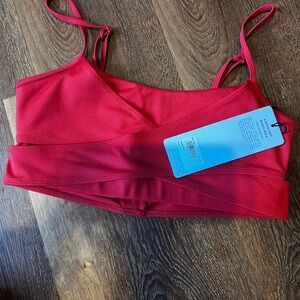 ALO Yoga Red Airbrush Enzo bra women’s sz Small